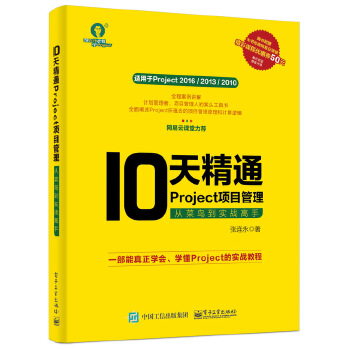 10天精通Project项目管理：从菜鸟到实战高手(pdf+txt+epub+azw3+mobi电子书在线阅读下载)