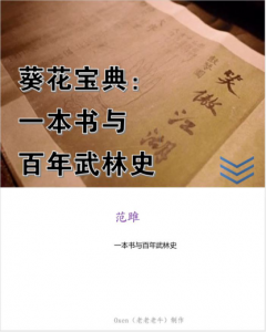 《葵花宝典：一本书与百年武林史（精制精排）》范雎（作者）-epub+mobi+azw3