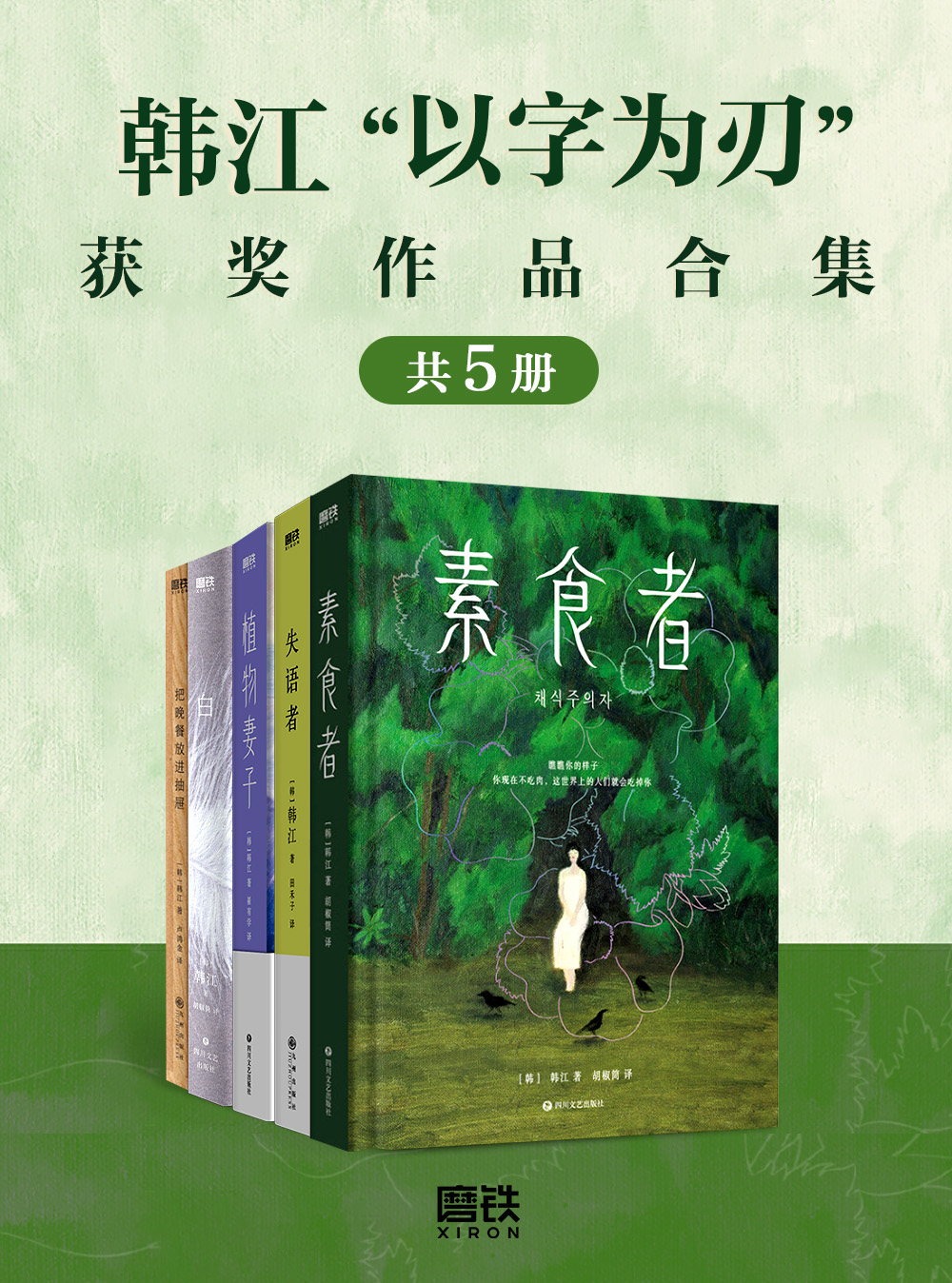 韩江“以字为刃”获奖作品合集（套装共5册）